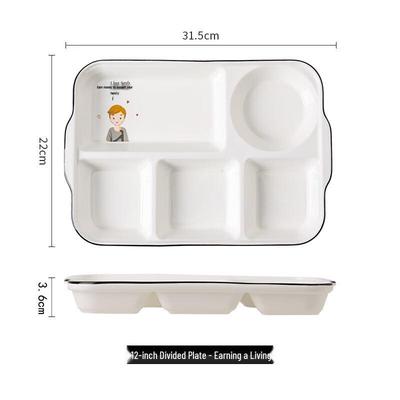 Nordic Ceramic Divided Meal Plate