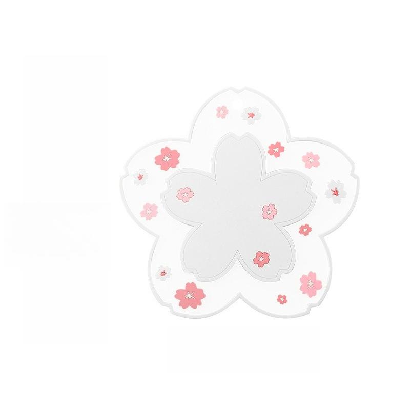 Cherry Blossom Shaped Heat Resistant Trivet Cute Sakura Design Table Mat for Hot Dishes Home Kitchen