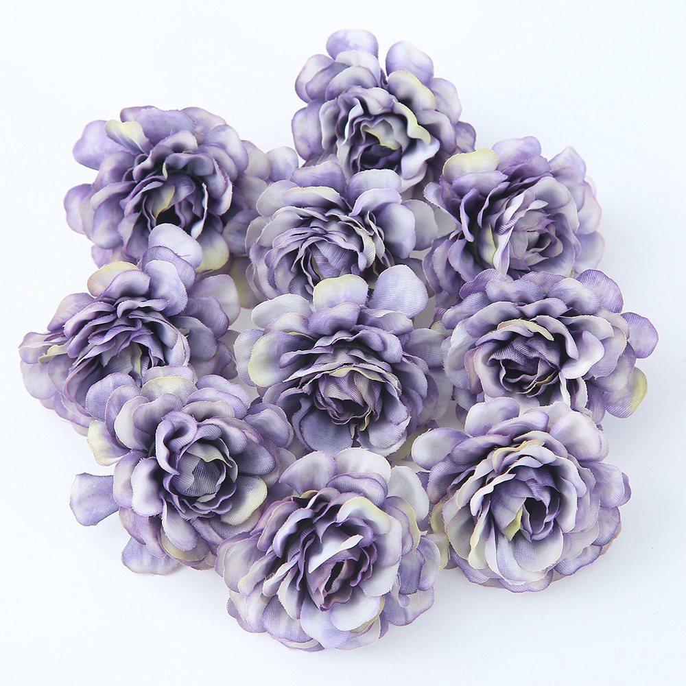 10/20Pcs Silk Rose Artificial Flower Head  For Home Room Decor Christmas Party Marriage Wedding Decoration DIY Wreath Accessorie