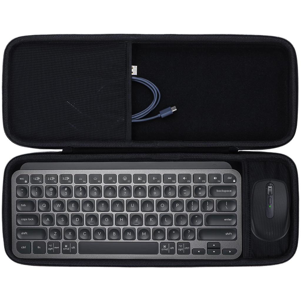 Lebakort Storage Case Compatible with Logitech KX850CL MX MECHANICAL MINI Mechanical Keyboard, MX ANYWHERE 3s, and MX1800 Mouse (Case Only)