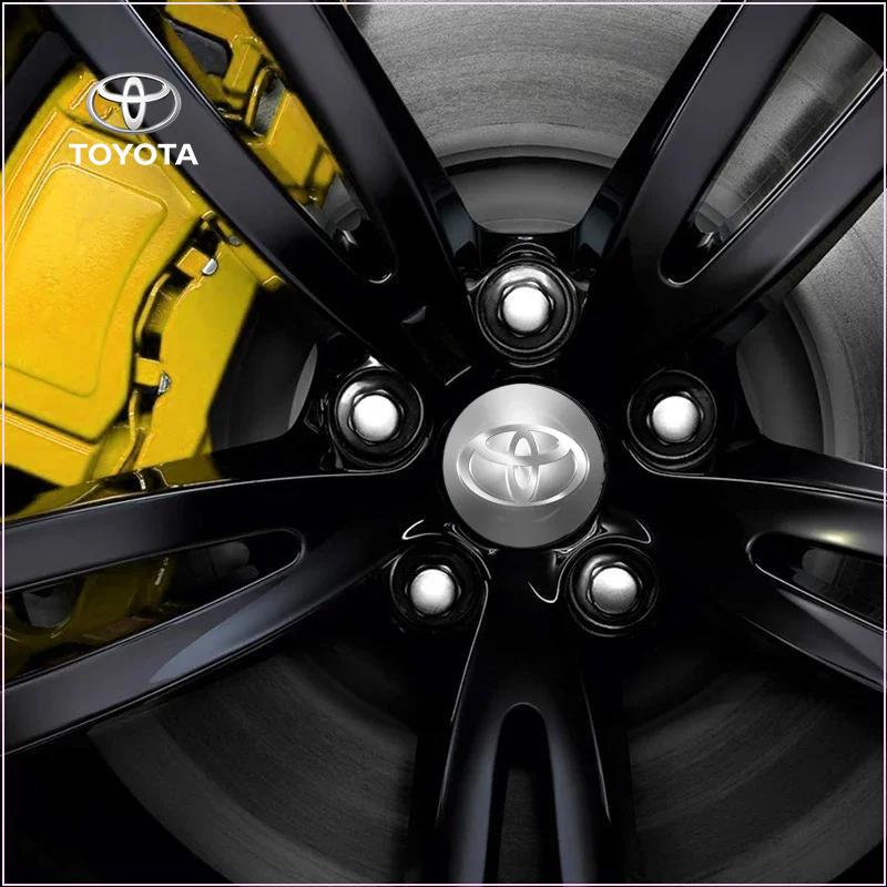 4pcs Car Wheel Center Hub Sticker 56mm Emblem Decal Wheel Sticker for Toyota C-hr Prado Rav4 Yaris Hilux Prius Avensis Corolla Camry