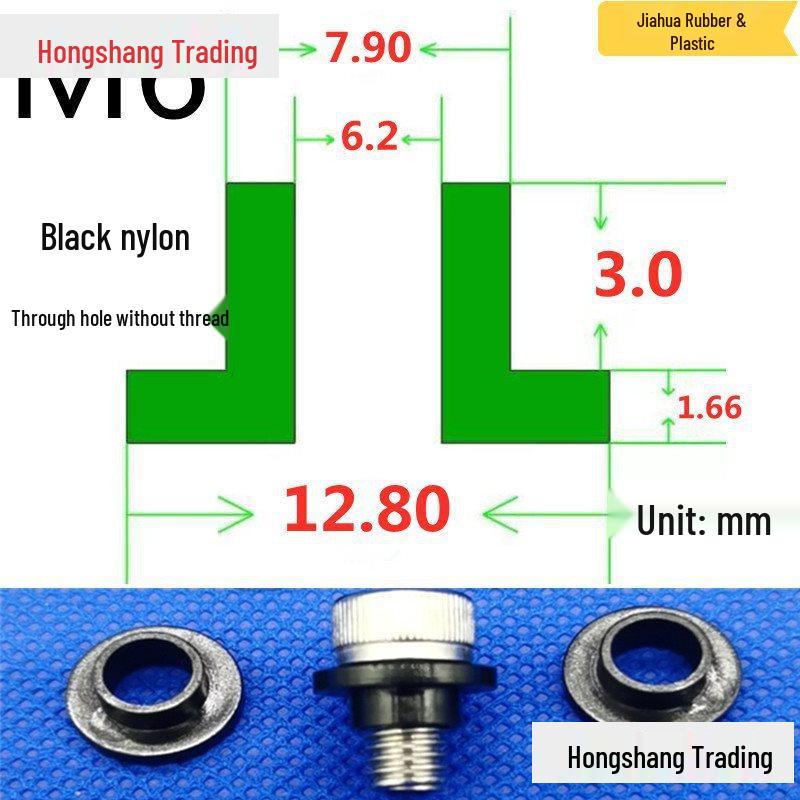 Step T-Shaped Nylon Insulating Bushing Washer, M3-M35 Thread Protection Spacer