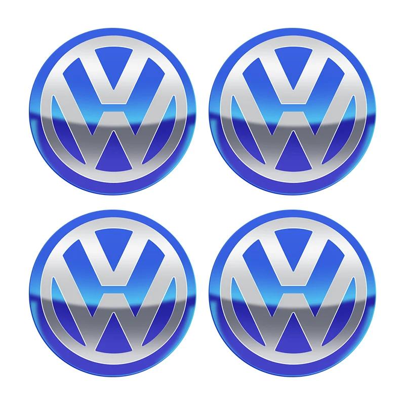 

VW GTI GOLF 2026 Hot For VW VOLKSWAGEN 4pcs 56mm 60mm 65mm 70mm 75mm Car Wheel Center Decal Hub Sticker for Volkswagen Golf 5 6 56mm