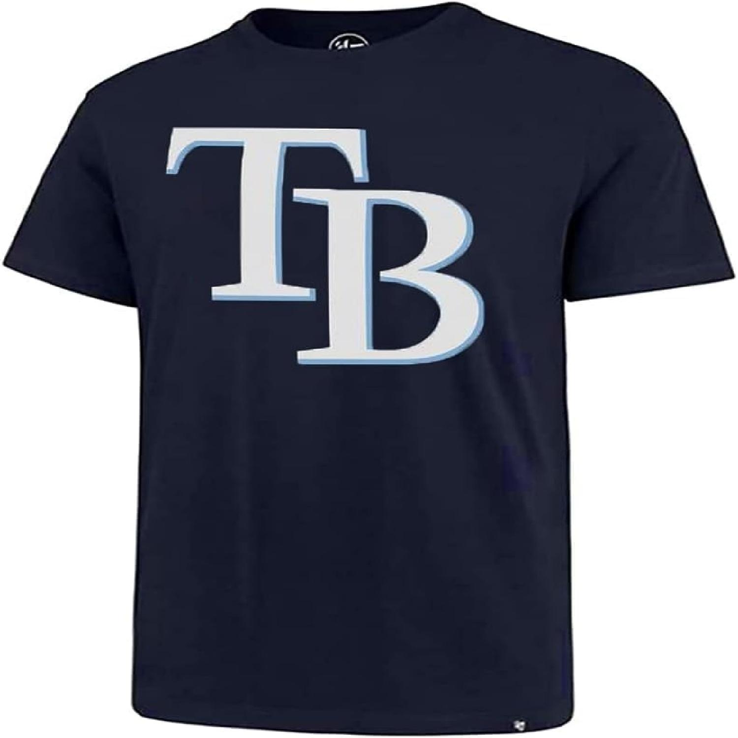 

MLB Men s Imprint Match Team Color Primary Logo Word Mark T-Shirt, Tampa Bay Rays Navy, XX-Large XXXXXL чорний