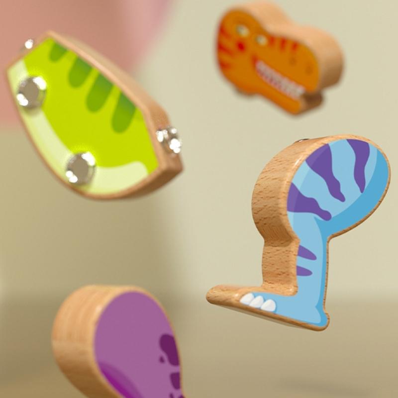 Magnetic Dinosaur Construction Toy For Children 4-8 Years Old Interactive Learning Activity For Cognitive Development