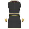 Men Ancient Egypt Greek Role Playing Costume Halloween Theme Party Round Neck Sleeveless Dress with Cuffs