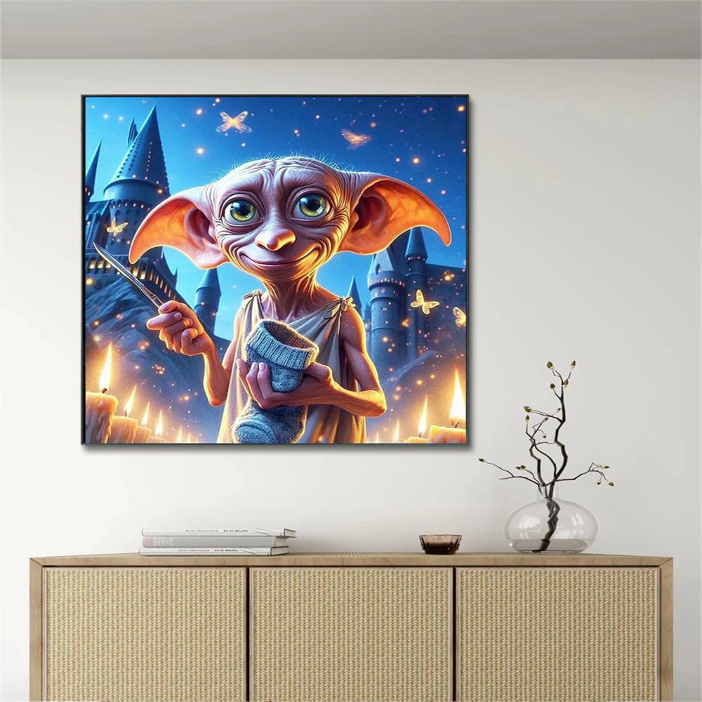 Harry-Potter Dobby Diamond Painting Cross Stitch 5D DIY Art Drawing Canvas Gift Mosaic Embroidery Home Decor