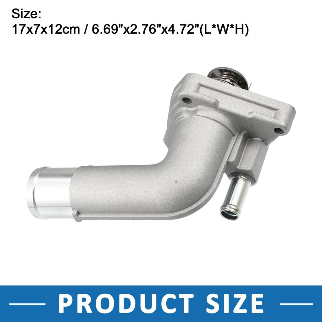 ABSOPRO Motorkühlmittel Thermostatgehäuse Baugruppe 212008J10B Thermostatgehäuse für Nissan Quest Schwarz 2004-2009,