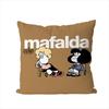Federa per Cuscino Mafalda per Auto Divano Decorativa per la Casa Stampa Double-Sided Peluche Quadrato Cuscino da Lancio Copricuscino