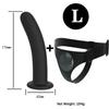 Adjustable Silicone Strap On Harness with Slim Dildo Set, Beginner Pegging Dildo Panties for Women Men Couples, Soft Purple Stra