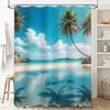 Cherry Blossom Printed Shower Curtain Vintage Asian Women Fashion Bath Decor Multicolored Waterproof Fabric Curtains For Home Ba