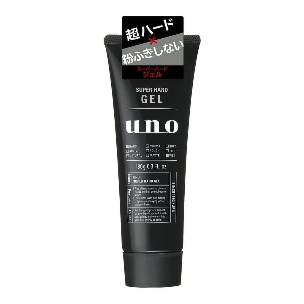 Set Shiseido Uno Super Hard Gel x 3 Bottles Styling Hair Gel Sale (180g)