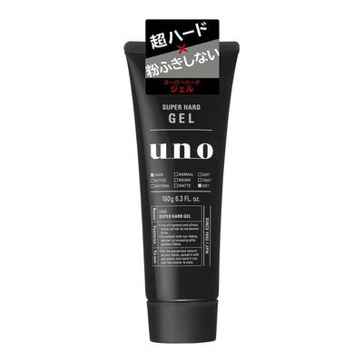 Set Shiseido Uno Super Hard Gel (180g) X 3 Bottles Styling Hair