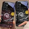 Retro Oil Painting For Samsung Galaxy A15 5G 54 4G 51 50 24 35 90 71 12 51 53 52S 80 22 34 Black Tempered Glass Phone Case