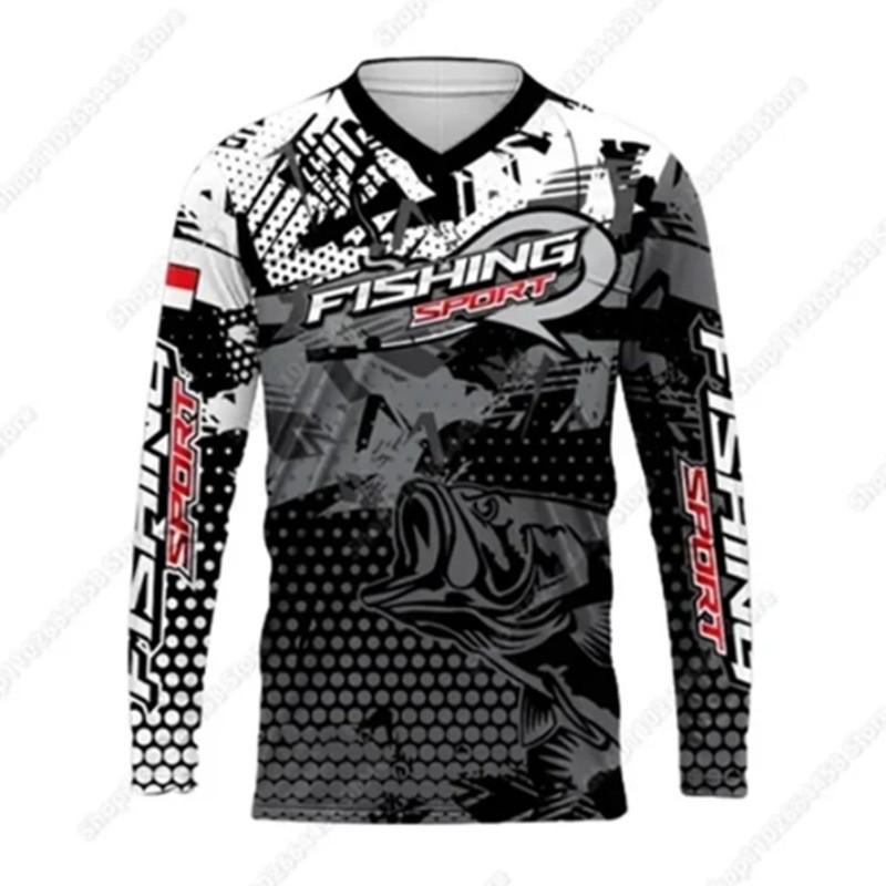 Mens Long Sleeve Fishing Shirt UV Protection Quick Dry Breathable Bamboo Fiber Outdoor Sport Top Summer