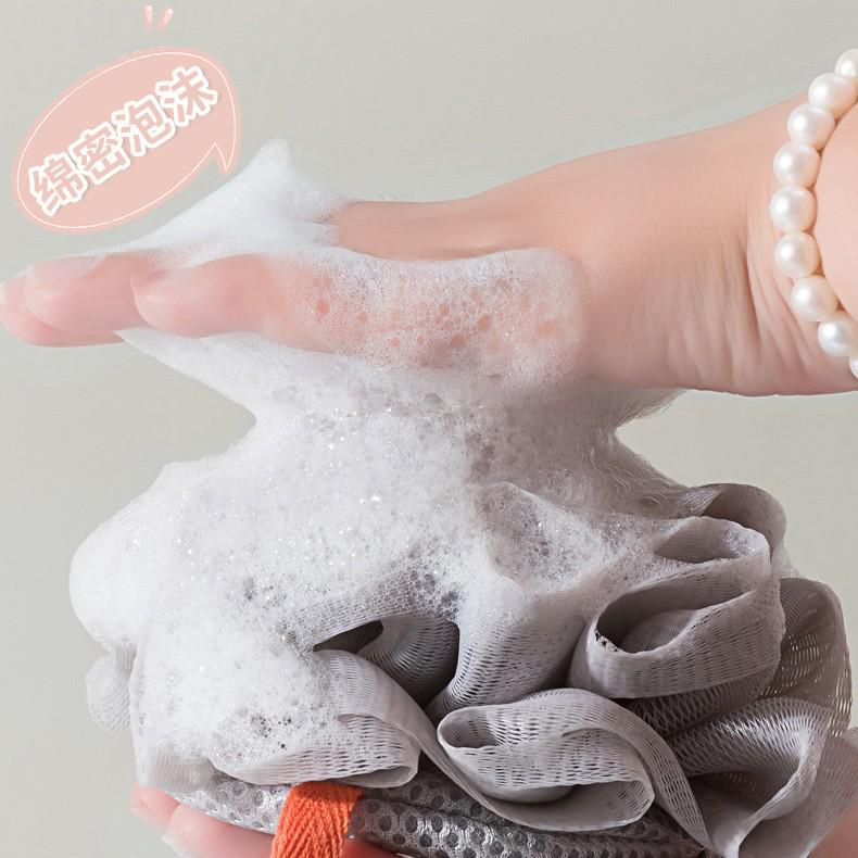 Scented Soap & Bath Ball Duo: Thick, Super Soft Foaming Mesh Bag with Soap Holder