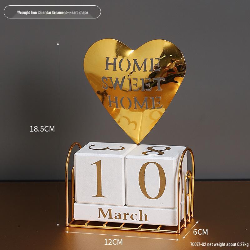 Simple Wood Flip Calendar: Perpetual Desk Ornament & Photo Prop