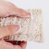 Natural Ramie Shower Exfoliator Sponge Pouch Drawstring Hanging Soap Mesh Bag