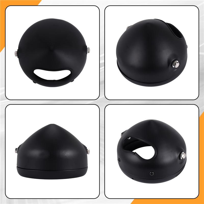 5-3/4 Inch 5.75 Inch Motorcycle Headlights Housing Bucket For Motorcycle Accessories Black-A87Q