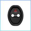 4pcs Car Door Mute Damping Cushion Silicone Emblem Door Lock Buckle Cover For Mitsubishi Lancer 7 8 Pajero Montero Sport Outlander ASX Mirage Eclipse