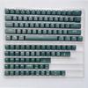 114 Keys Emerald Doule Shot PBT Keycaps Translucent Pudding Keycaps RGB Backlit OEM Profile for Gaming Keyboard MX Switches