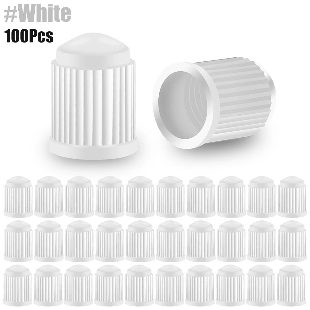 BFL1 100Pcs/Lot Wearproof Plastic Auto Wheel Tyre Tire Valve Stem Caps Covers, Artight Seal Heavy Duty, on The Nipple Car Accessries