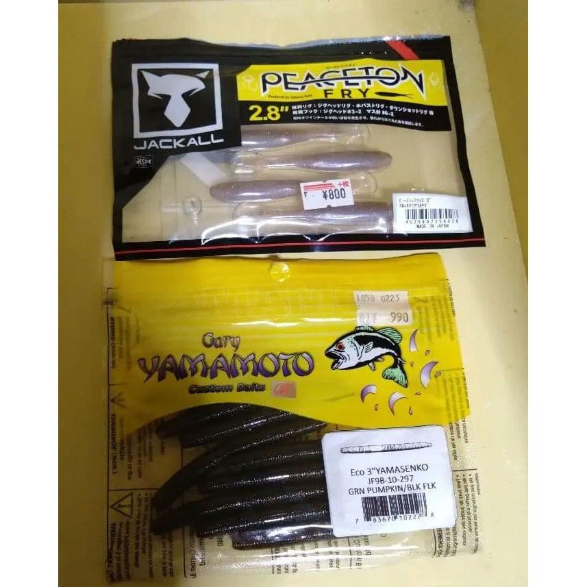 Used JACKALL PEACETON FRY Gary YAMAMOTO set