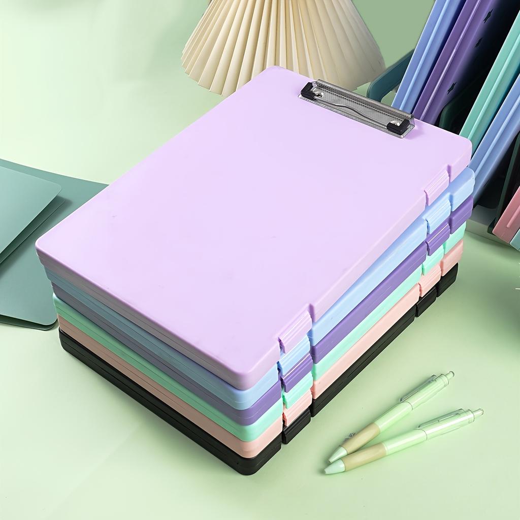 3pcs Durable PP Clipboard Organizer with Writing Pad - Sleek A4 Document Holder, Multi-Color, Ideal for Office & School Supplies
