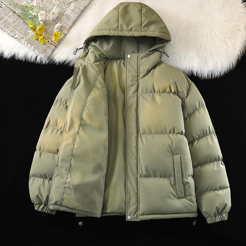 

Autumn and Winter Men s and Women s Same Cotton-padded Clothes Loose and Thickened Version Hooded Cotton-padded Jackets Trendy New Winter 3XL армія зелений колір