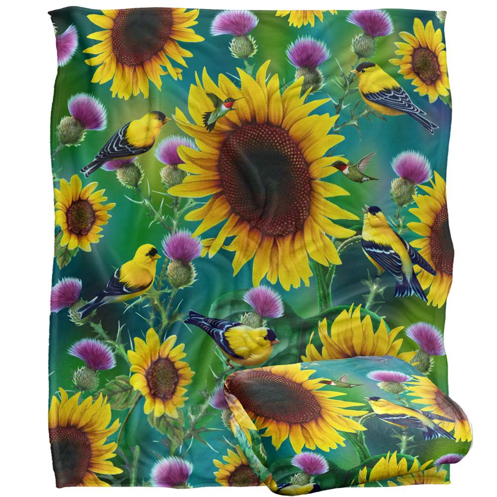 JQ Licensing Jg-Jp Silky Sunflower Supersoft Blanket