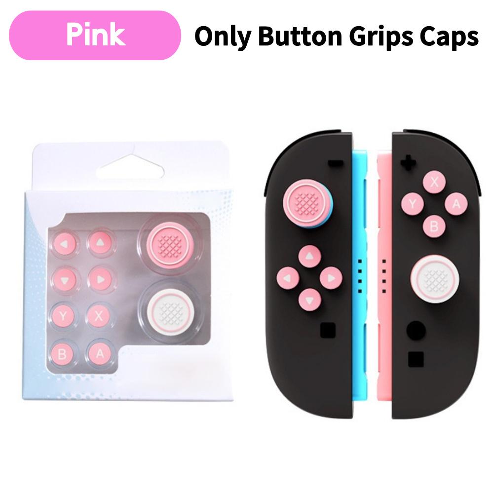 For Nintendo Switch 2 Button Grips Caps Joystick Cap+Button Thumb Sticker Set ABXY Key Silicone Button For Switch 2 Accessories