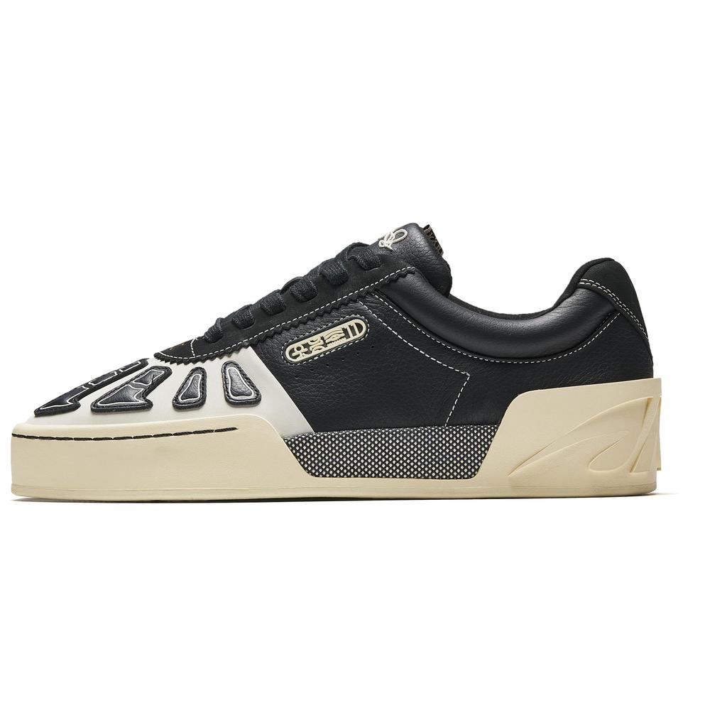 Anta Hélà Style Skeleton Low-Top Sneakers Men Sneakers Black White 112511812S-1