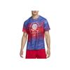 Dri-FIT Kurzarm-Laufshirt mit Frontdruck Herren Tops Leuchtendrot FJ3411-635