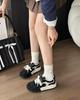 2025 Women's Round-Toe Color-Block Sneakers: New Autumn Fashion, Breathable, Thick-Soled German Trainers