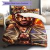 Leati Joseph Joe Anoa'i Pattern Bedding,Quilt Set Quilt Cover Pillowcase Home Birthday Gift(1 * duvet cover + 2 * pillowcase, without core)
