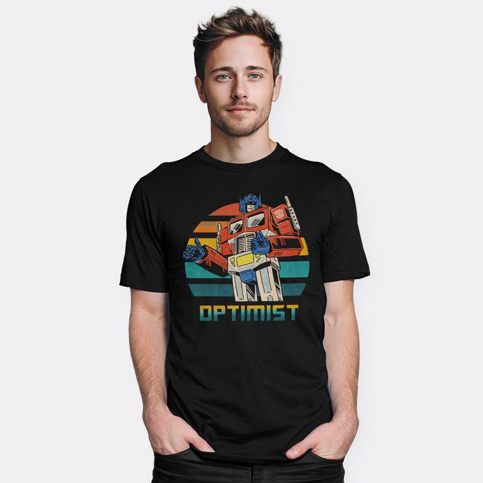 Optimist Prime Funny Optimus Prime T-Shirt, Transformers Shirt, Men s Women s All Sizes (MOV-12223) S