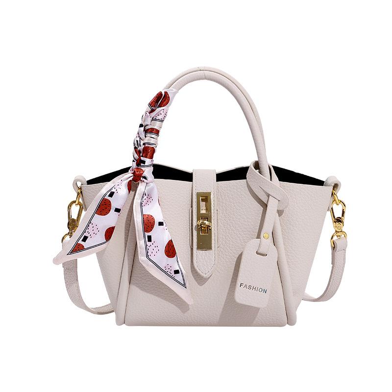 

Popular vegetable basket bag, new women s bucket bag, high-end women s handbag, crossbody free silk scarf