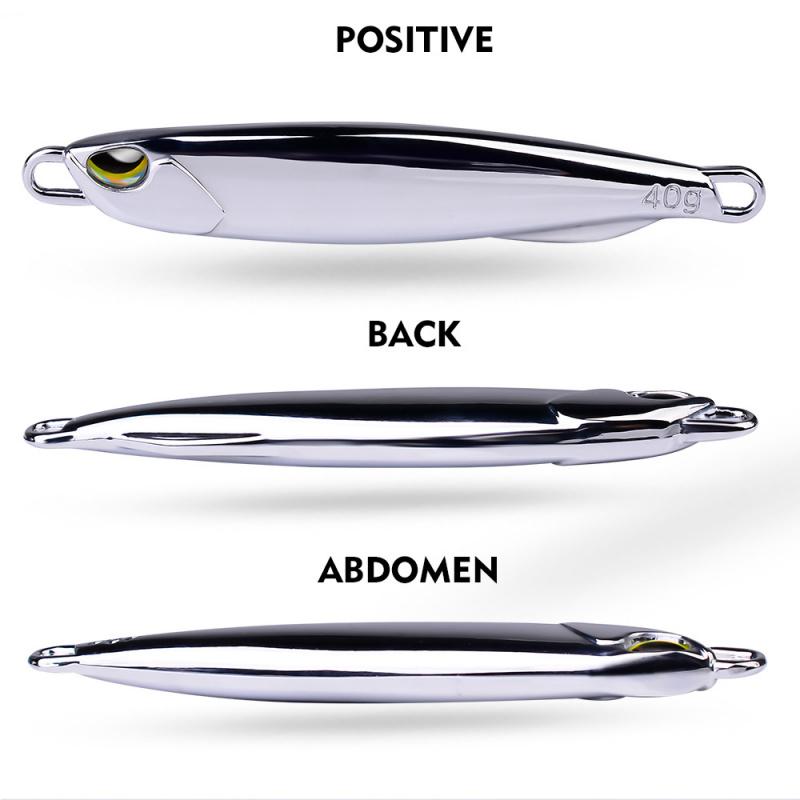 Long Casting Sinking Shore Casting Jig Lure with Feather Treble Hook Metal Spinner Fast Sinking Special for Mackerel Bass Whiteb