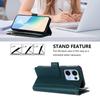 For Oppo Reno13 5G (Global) Leather Case 9 Card Slots Zipper Wallet Stand Phone Cover with Wrist Strap