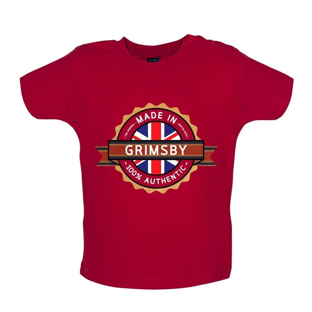 Made In Grimsby - Baby Kids Boys Girls Unisex T-Shirt / Babygrow - Town City Village Born Love Live 140