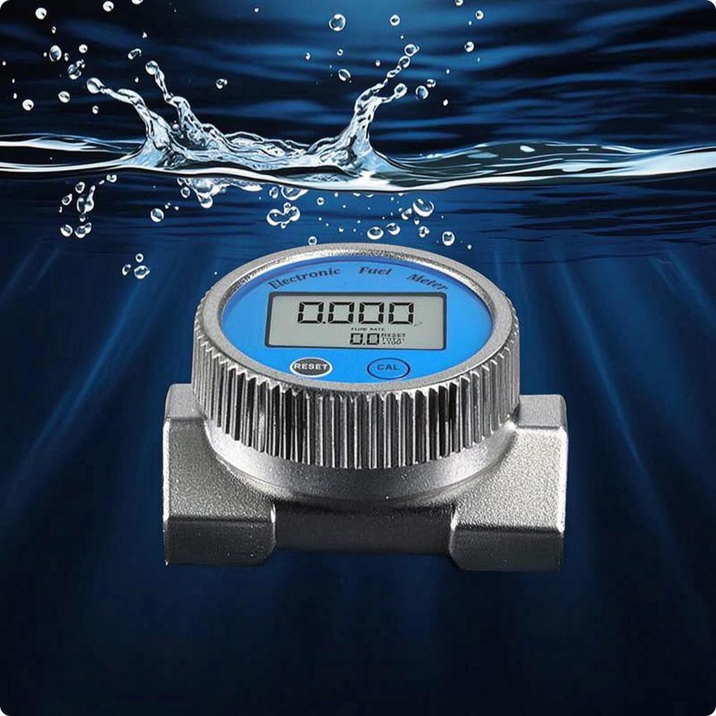 Digital Impeller Volume Meter Waterproof with Screen Display Threaded Water