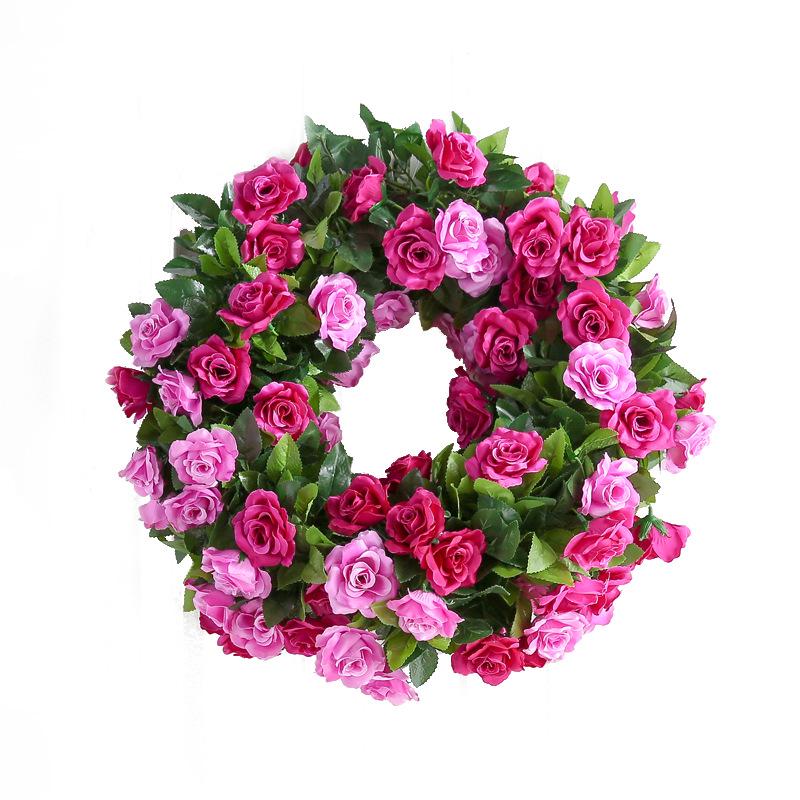Artificial Rose Vine for Air Conditioning Pipe and Staircase Decoration