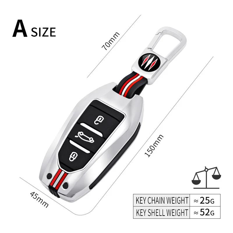 Interior Mouldings Car Key Case Cover Shell Fob for Peugeot 2008 3008 4008 5008 308 408 508 Citroen C1 C2 C4 C6 C3-XR Picasso Gr