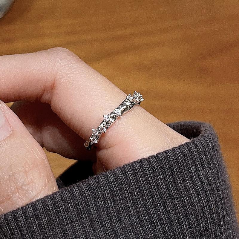 Nischendesign Schmetterling Emaille Offener Ring Sternenklarer Kalter Wind Fortgeschrittener Sinn Französische Mode Personalisierter Ring