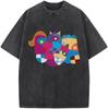 Vintage Graphic T-Shirts for Men - Unisex Oversized Short Sleeve Streetwear Tee, Casual Summer Outfit