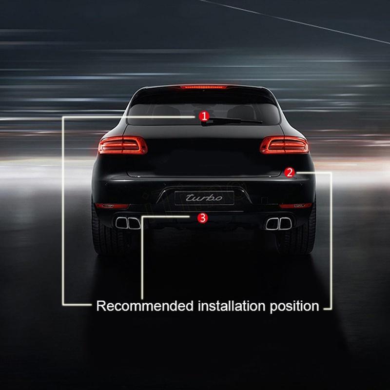 1pcs Anti Collision Car Laser Lamps Tail Auto Brake Parking Car Warning Light 12V LED Fog Light