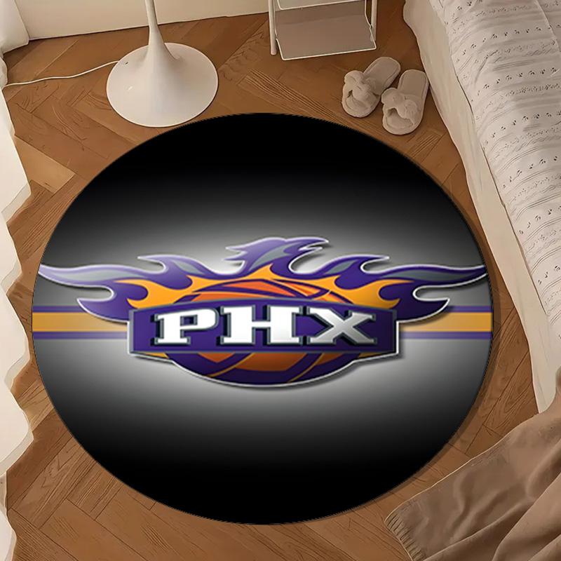 Suns Basketball Artwork Round mat, Anti-slip Circle Carpet Chair rug For livingroom,Bedroom, doormat home decor Gift Christmas Gifts