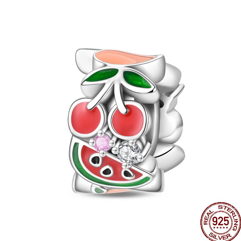 Miedziany Cyrkon Letnie Lody Ocean Wielka Seria Błyszczący Inkrustowany Cyrkon Wisiorek Pasuje do Bransoletki 3mm