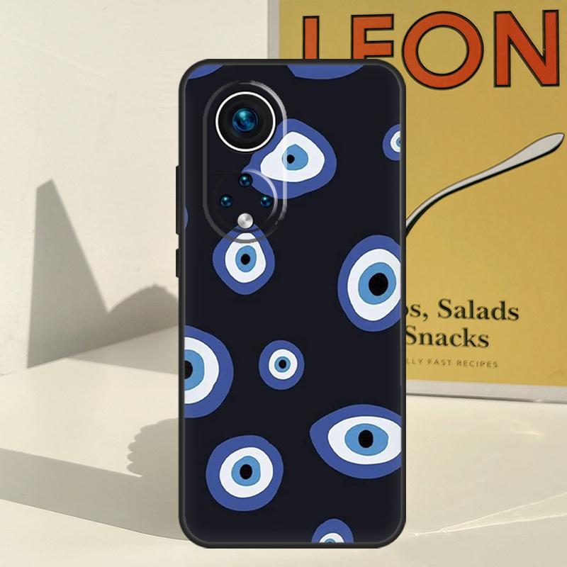 Lucky Eye Blue Evil Eye Print Case For Honor X8a X8b X9b X9a X8 X9 X9c 50 70 90 Lite Honor 200 Lite Magic 5 6 7 Pro Cover