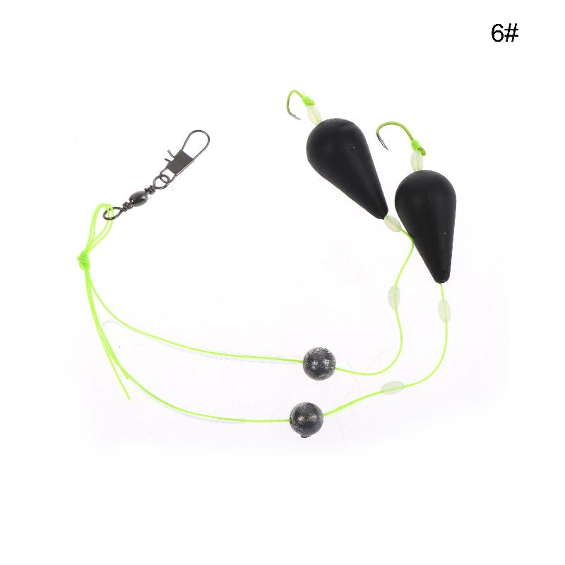 1Pcs High Sensitivity Inverted Bottom Double Hook Fishing Float Kit Suitable For Sea And Freshwater Fishing